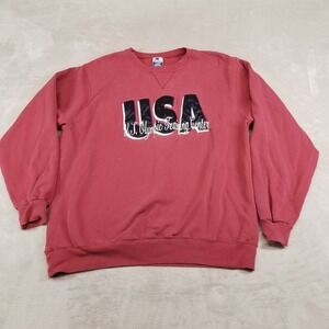 VTG‎ USA Olympic Sweatshirt Mens XL Red US Olympic Training Center Champion 90s